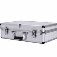 专业大容量工具箱 白色防火板手提式方便铝合金收纳箱