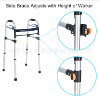 助行器加厚铝合金残疾人助步器拐杖 助步车 成人儿童共用款