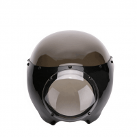 复古摩托车导流罩 改装咖啡猪头罩适用于哈雷车灯罩