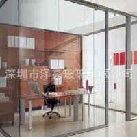 ISO认证建筑钢化玻璃 8mm办公室隔断钢化玻璃