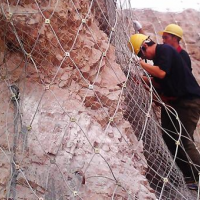 SNS柔性防护山体滑坡防护网主动护坡网石笼网被动网