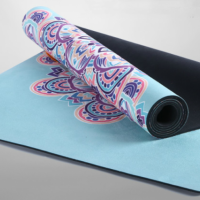 供应正东麂皮绒+天然橡胶款防滑瑜伽垫