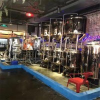 精酿酒吧啤酒设备 1000升小型啤酒设备 酿啤酒设备的厂家