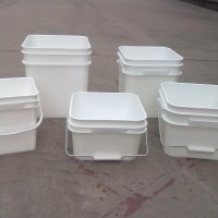 8L塑料方桶12L猫粮狗粮宠物食品塑料方桶