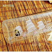 内蒙古玻璃工艺酒瓶制造企业-宏艺玻璃制品厂家供应空心造型酒瓶