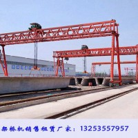黑龙江黑河龙门吊销售公司两台80吨24米跨梁场门机价钱