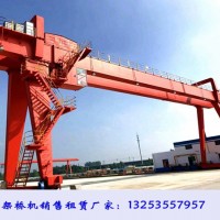 山东泰安龙门吊租赁厂家50吨35米双梁门式起重机