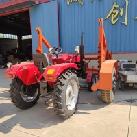四轮后边加装紧线绞磨机 轮式柴油卷扬机