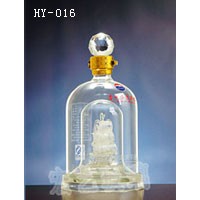 湖南工艺酒瓶制造企业/河间宏艺公司厂家定制酒瓶